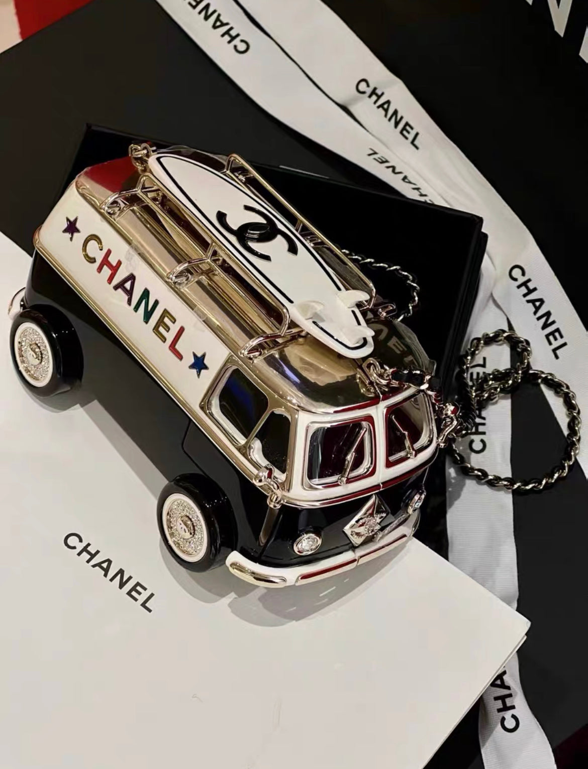 Chanel 24C Mini Bus Van Hollywood Minaudiere Mini Bag Handbag Colle…