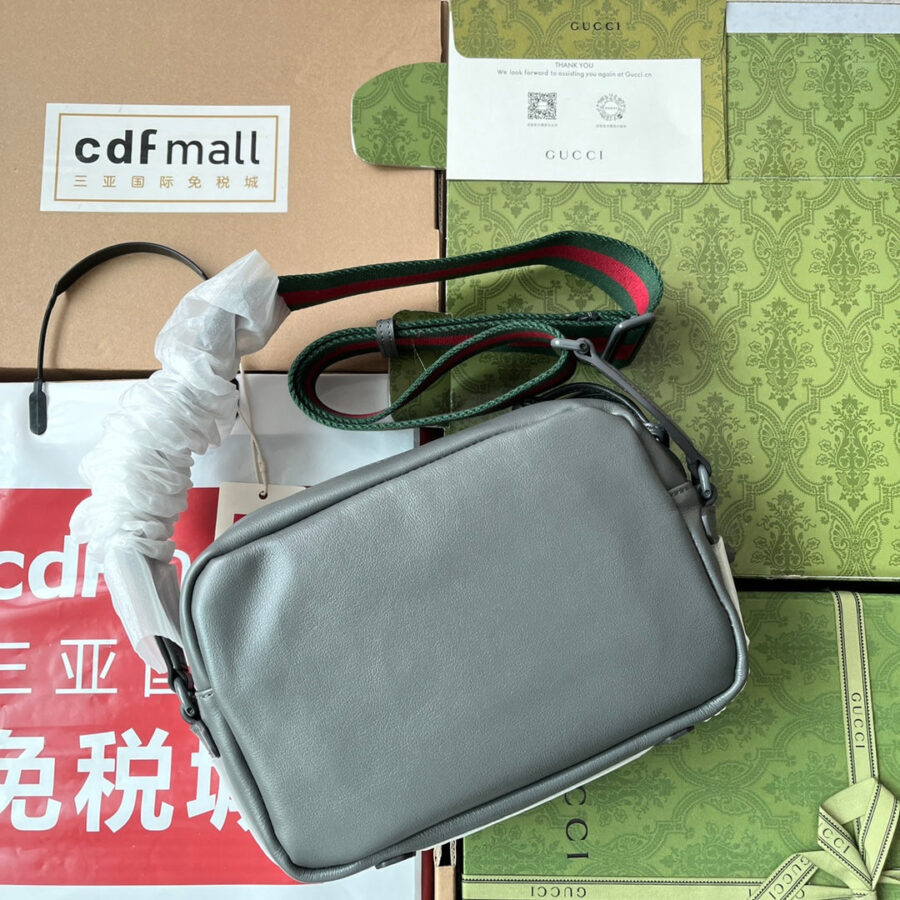 Designer Shoulder Bag grey – front view