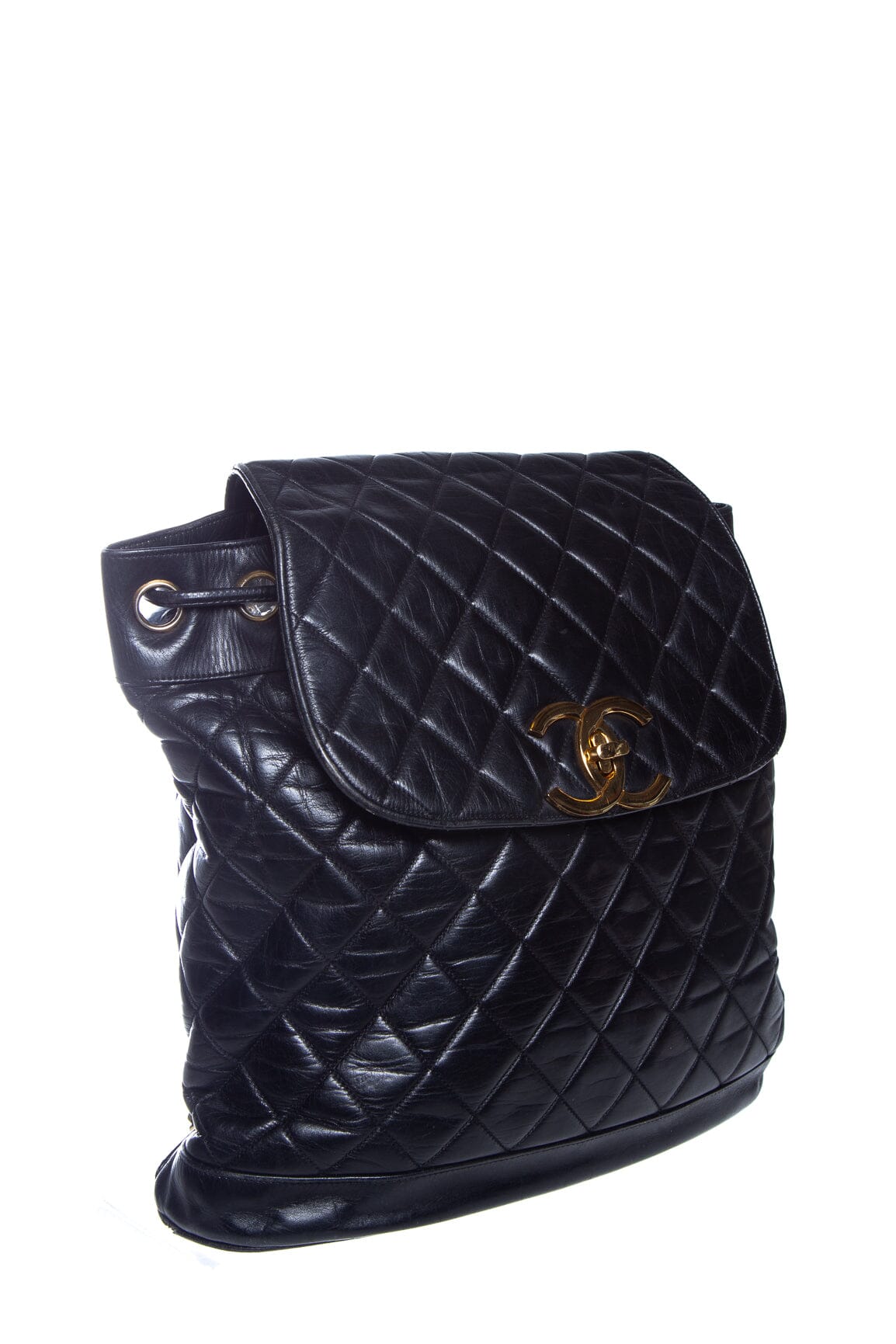 Chanel /91 Black Quilted Backpack