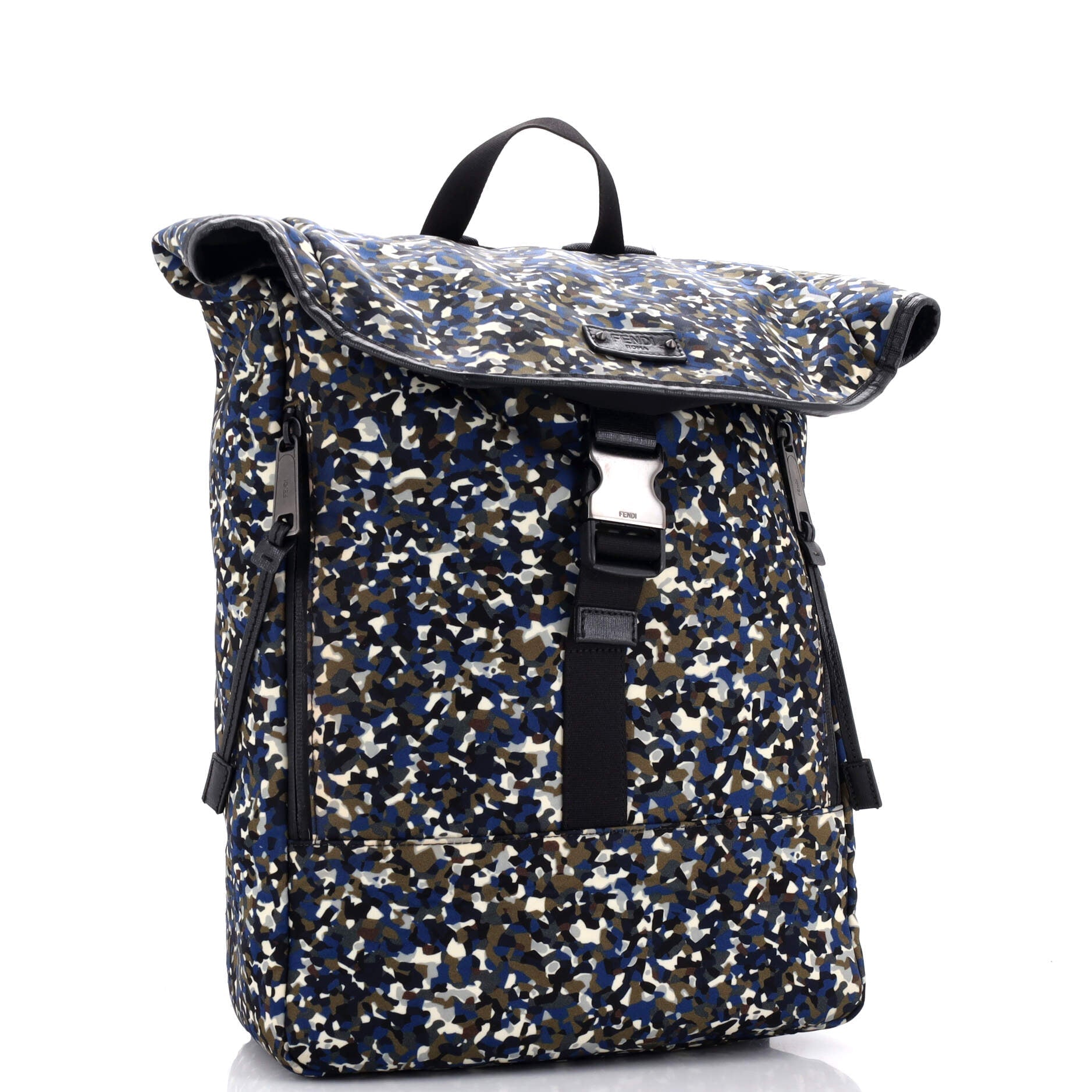 Buckle Backpack Printed Nylon Large